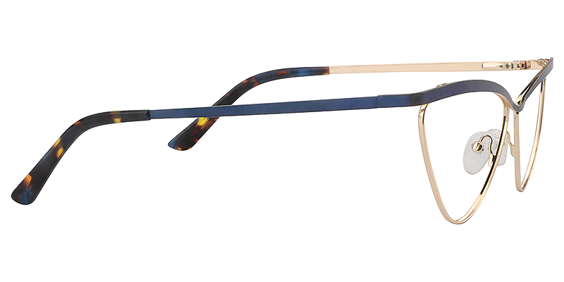 Hedy Blue Cateye Glasses  | Zeelool Eyeglass Frames5
