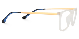 Chick Rectangle White Glasses4