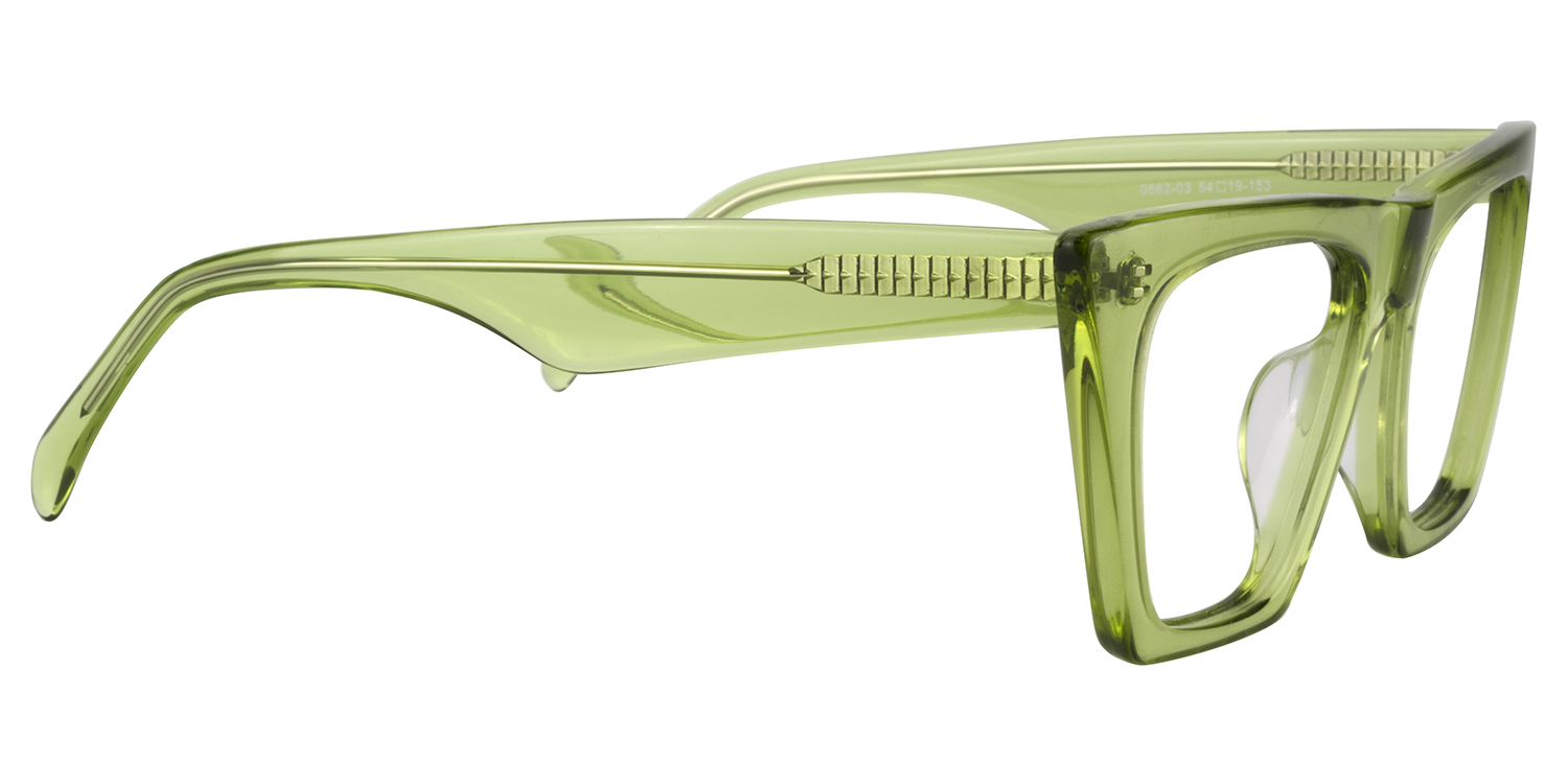 Cat Eye Green Glasses3