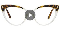 Alivia Cat Eye Tortoise&Clear Glasses0