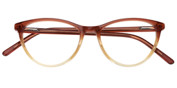 Editha Cateye Gradient Orange Glasses1