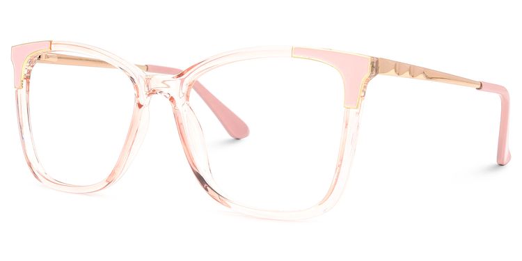 Rokea Square Pink Glasses