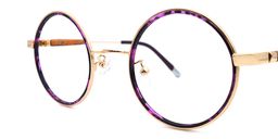 Leon Retro Purple Glasses4