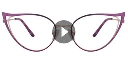 Phoenix Cateye Purple Glasses0