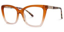Latora Cateye Orange Glasses1
