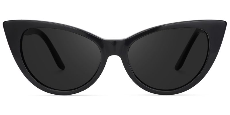 Marilyn Black Frame Sunglasses with Cat Eye Style | ZEELOOL UK0