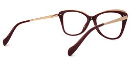 Chelesa Butterfly Dark-Red Glasses3