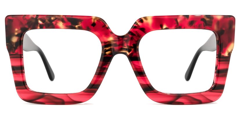 Brandon Square Red Glasses