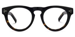Malloy Tortoise Round Glasses0