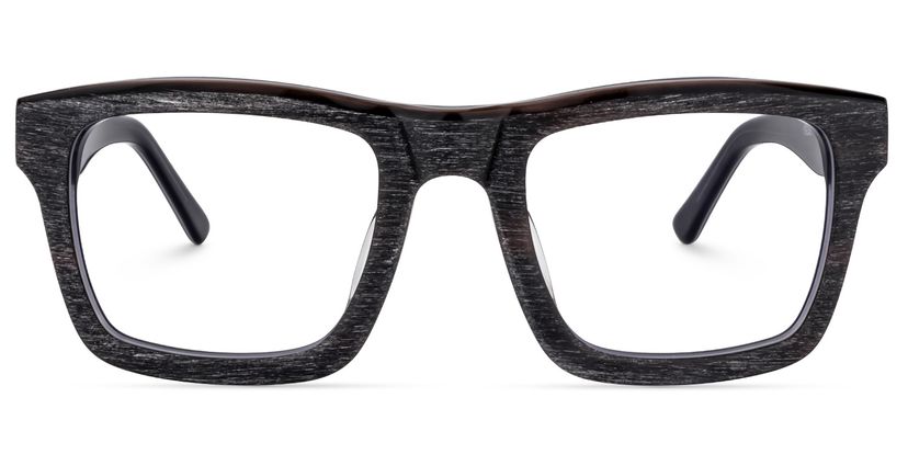 Riley Rectangle Dark-Gray Glasses