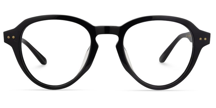 Dobbs Round Black Glasses