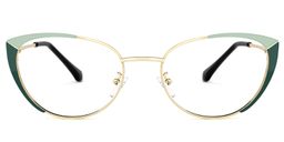 Leilani Cateye Green Glasses0