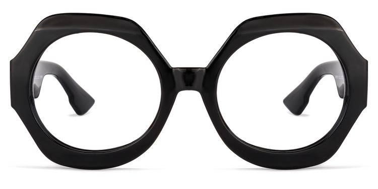 Geoffrey Geometric Black Glasses