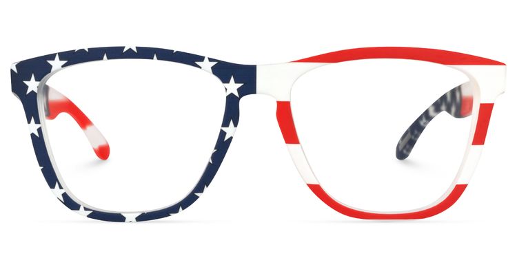 Pedro Square USA Flag Glasses