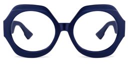 Geoffrey Geometric Dark-Blue Glasses0