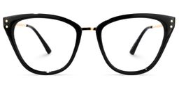 Hudson Cateye Black Glasses0