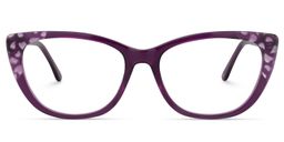 Eddie Cateye Purple Glasses0