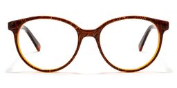 Emanuel Round Brown Glasses0