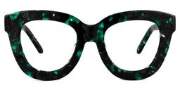 Mercado Cateye Green-Floral Glasses0