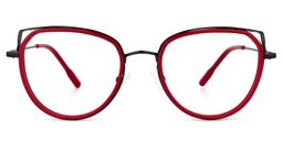 Ethan Cateye Red Glasses0