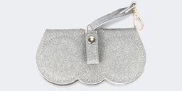 Portable Silver Leather Eyeglasses Bag1