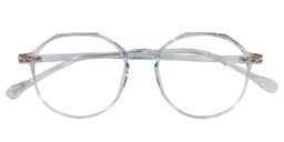 Lara Round White Glasses1
