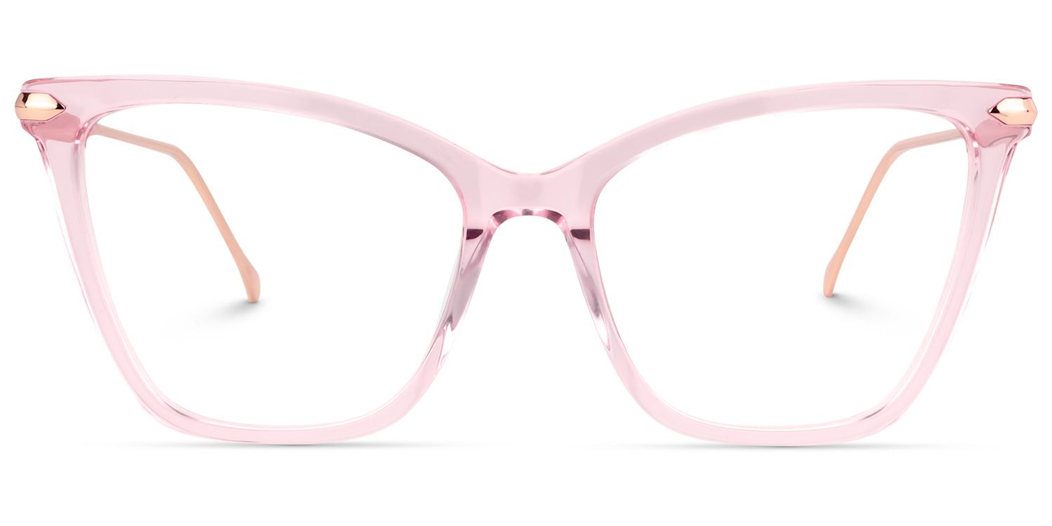 Cat Eye Pink Glasses0