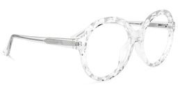 Lila Round Clear Glasses2
