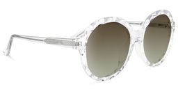 Lila Round Clear Sunglasses2