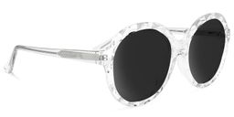 Lila Round Clear Sunglasses2