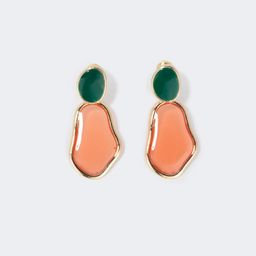 Stylish Heart Shape Gold Earrings2