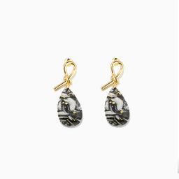 Stylish Water-Drop Shape Marble Earrings1