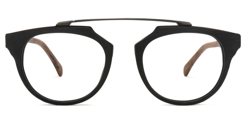 Edward Geometric Black Glasses