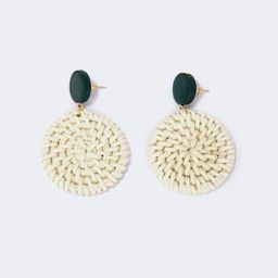 Stylish Round Weave Earrings1