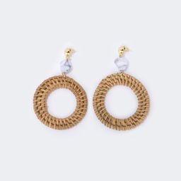 Stylish Round Weave Earrings1