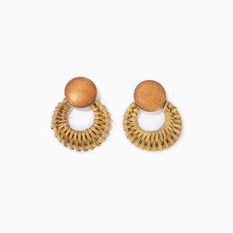 Vintage Round Weave Earrings1