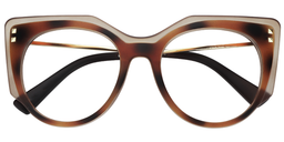 Evan Cateye Burnt Umber Glasses1