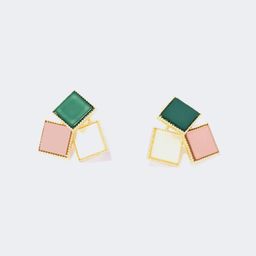 Stylish Square Colorful Earrings1
