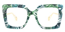 Qatar Square Green Glasses0