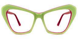 Benita Cateye Green Glasses0