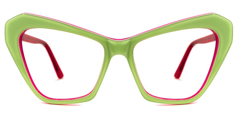 Benita Cateye Green Glasses