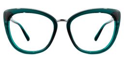 Kennard Cateye Peacock-Blue Glasses0