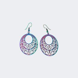 Stylish Oval Purple Glasses1