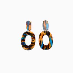 Stylish Oval Colorful Earrings1