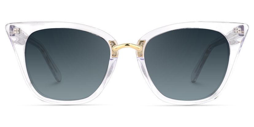 Martha Cat Eye Clear Sunglasses