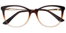 Aggy Cateye Brown Glasses1