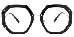 Mariah Geometric Black Glasses0