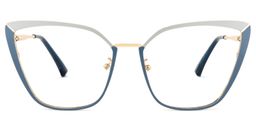 Maxwell Cateye Blue Glasses0