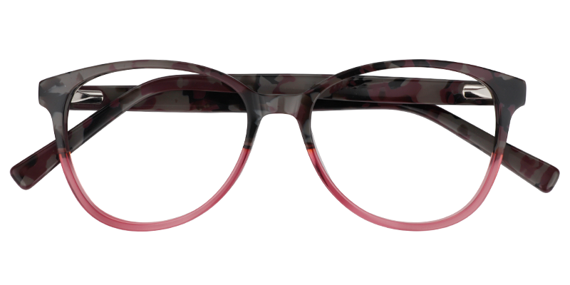 Round Bright-Pink Glasses | Zeelool Glasses1
