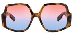 Melissa Geometric Tortoise Sunglasses0